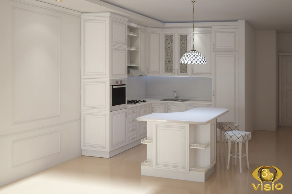 3D визуализация кухни