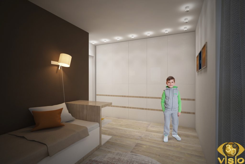 3D-визуализация комнаты в доме Австрии