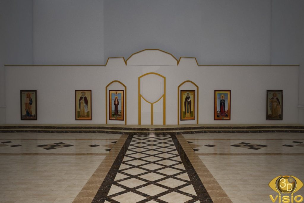 3D визуализация церкви 3