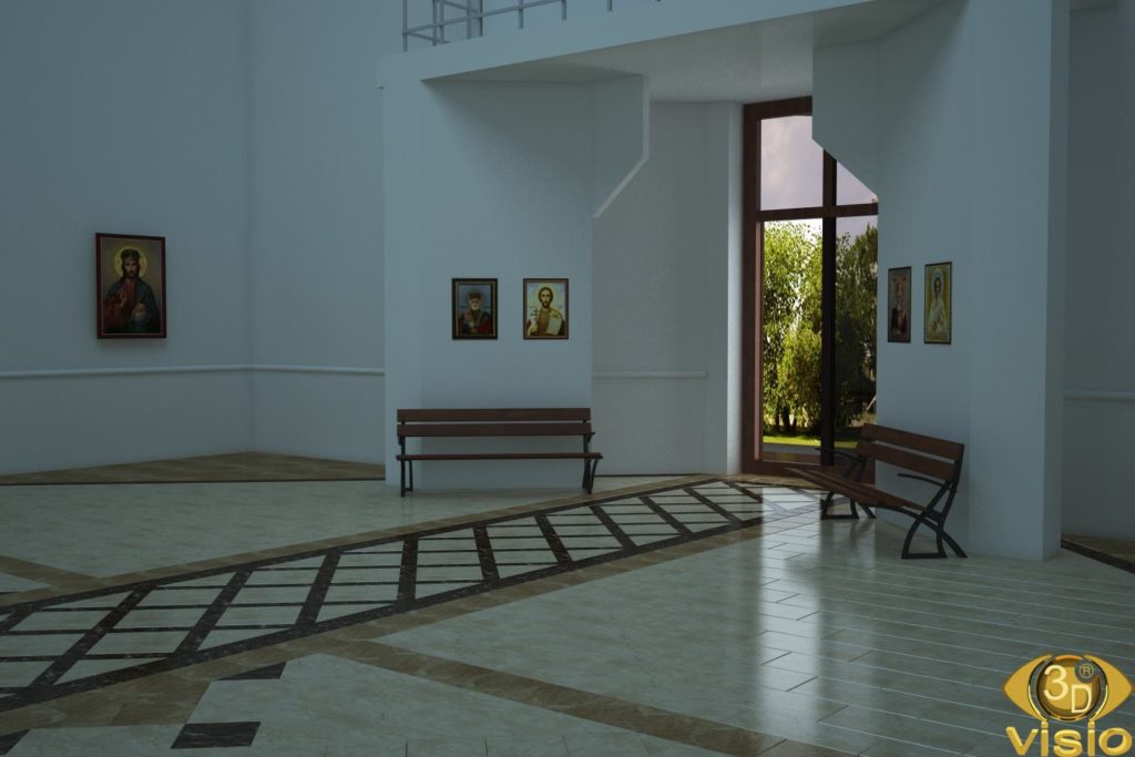 3D визуализация церкви 4